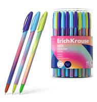 Ручка шариковая ErichKrause Neo® Stick Cool Ray 0.7, Super Glide Technology, цвет чернил синий 