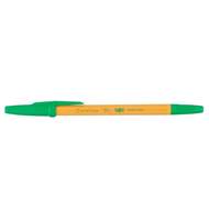 Ручка шариковая Corvina, оранжевый корпус, 1 мм, зеленый