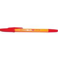 Ручка шариковая Corvina, оранжевый корпус, 1 мм, красный