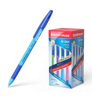 Ручка шариковая ErichKrause R-301 Neon Stick&Grip 0.7, цвет чернил синий 
