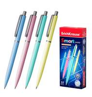 Ручка шариковая автоматическая ErichKrause Smart Pastel, цвет чернил синий 