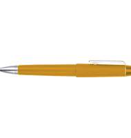 Ручка шариковая Brunnen, 0,5мм, автоматическая, металл, желтая