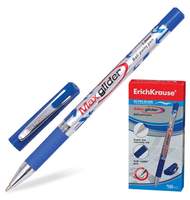 Ручка шариковая Erich Krause ULTRA Glide Plus MAX GLIDER, 1мм, синяя
