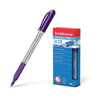 Ручка шариковая одноразовая Erich Krause Ultra Glide Technology U-19, 0,6мм, фиолетовая 