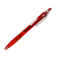 Ручка шариковая Pilot BPRG-10R-F-R Rex Grip, на масляной основе, автомат, цветной корпус, 0,7мм, красная