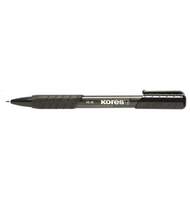 Ручка шариковая Kores К6, 0,5мм, автомат, с резиновым упором, черная