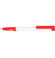 Ручка шариковая Senator super-soft, корпус бело-красный, синяя