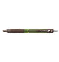 Ручка шариковая Uni Jetstream SXN-150ECO, 1,0мм, автомат, зеленый/коричневый корпус, черная