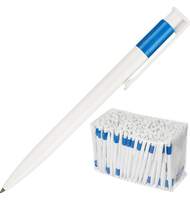 Ручка шариковая Ico Star, 0,5мм, автомат, синий клип/белый корпус, синяя