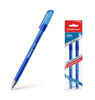 Ручка гелевая ErichKrause G-Ice, цвет чернил синий  (в пакете по 2 шт.)