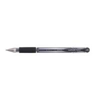 Гелевая ручка Signo DX Ultra-fine UM-151, чёрный, 0.7 мм. (с затемненным корпусом)