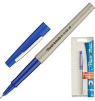 Ручка капиллярная Paper Mate Flair, 0,5мм, металлический клип, синяя