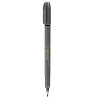Ручка капиллярная Zebra brush pen  серый черные игловидный пиш. наконечник