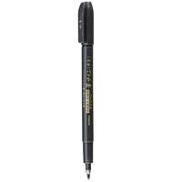 Ручка капиллярная Zebra brush pen  т.серый черные игловидный пиш. наконечник