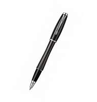 Ручка-роллер Parker URBAN Premium T204, цвет Ebony Metal Chiselled, стержень Fblue