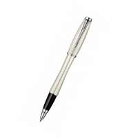Ручка-роллер Parker URBAN Premium T204, цвет Pearl Metal Chiselled, стержень Fblue