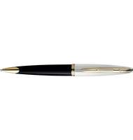 Ручка шарик Waterman Carene De Lux, цвет: Black/Silver, стержень Mblue