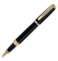 Ручка роллер Waterman Exception Ideal (S0636810) Black GT (F) чернила: черный латунь позолота 23.3К