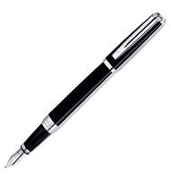Ручка роллер Waterman Exception Slim (S0637070) Black ST (F) чернила: черный латунь посеребрение