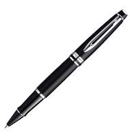 Ручка роллер Waterman Expert 3 (S0951780) Black Laque CT (F) чернила: черный латунь блестящий хром