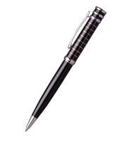 Ручка шариковая Manzoni SAN-MARINO цвет корпуса: черный футляр из кожзама