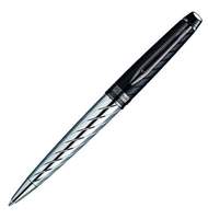 Ручка шариковая Waterman Expert 3 (S0963360) Precious CT Black (M) чернила: синий нержавеющая сталь блестящий хром