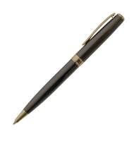 Ручка шариковая Manzoni Torino цвет корпуса: черная/золото, картоный футляр