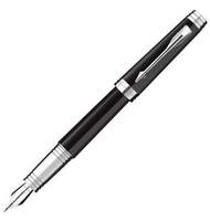Ручка перьевая Parker Premier Lacque F560 (S0887850) Black ST (F) чернила: черный перо золото 18K посеребрение