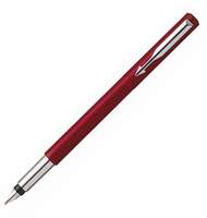 Ручка перьевая Parker Vector Standard F01 (S0282490) красный (F) пластик перо нержавеющая сталь