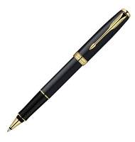 Ручка роллер Parker Sonnet T528 (S0817970) MattBlack GT (F) чернила: черный латунь позолота 14К
