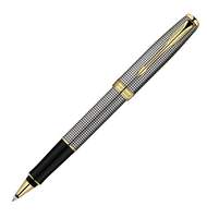 Ручка роллер Parker Sonnet Т534 (S0808160) Cisele GT (F) чернила: черный латунь позолота 23К