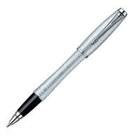 Ручка роллер Parker Urban Premium T206 (1906872) Silver-Blue CT (F) чернила: черный хром