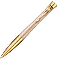 Ручка шариковая Parker Urban Premium Vacumatic K206 Golden Pearl Mblue (1906854)