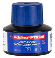 Чернила для маркеров пигмент EDDING PTK25/003, 25мл, синие