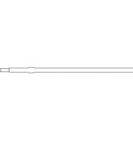 Стержень шариковый для автоматической ручки Pentel ВК417, 107 мм, черный