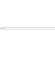 Стержень шариковый для автоматической ручки Pentel BK105, 109 мм, черный