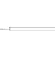 Стержень гелевый для ручки Pentel K227, 111 мм, черный