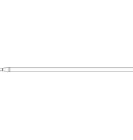 Стержень гелевый для ручки Pentel К116, 138 мм, черный