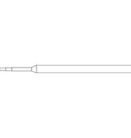 Стержень гелевый для ручек Pentel BLN75, BLN105, 111 мм, черный