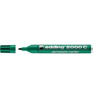 Маркер перманентный EDDING 2000C/004, 1,5-3мм, заправляемый, зел. корпус, зеленый