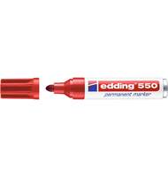 Маркер перманентный EDDING 550/002, 3-4мм, красный