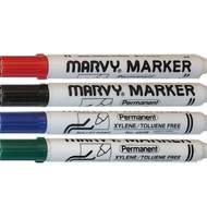 Набор маркеров перманентных Marvy MAR482C, скошенный, 1-4,5 мм, 4 цв.