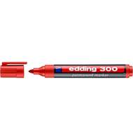 Маркер перманент Edding 300/002, 1,5-3мм, красный