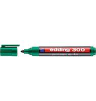 Маркер перманент Edding 300/004, 1,5-3мм, зеленый