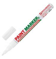 Маркер-краска лаковый (paint marker) 2 мм, БЕЛЫЙ, БЕЗ КСИЛОЛА (без запаха), алюминий, BRAUBERG PROFESSIONAL