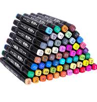 Набор маркеров для скетчинга Deli E70806-60 двойной пишущий наконечник 60 цветов текстильная сумка (60шт.)Спиртовая основа,  прямоугольный корпус.