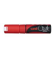 Маркер для окон и стеклянных поверхностей Uni Chalk PWE-8K, 8мм, красный
