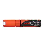 Маркер для окон и стеклянных поверхностей Uni Chalk PWE-8K, 8мм, флуор-оранжевый