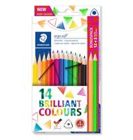 Набор цветных карандашей ergosoft 157, 12+2 цвета неон, Staedtler