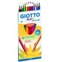 Карандаши цветные GIOTTO Elios Tri, 12 шт, пластиковые 